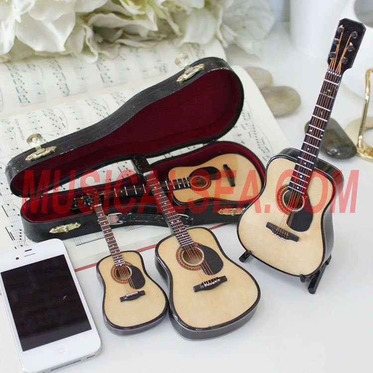 wooden guitar scale model
